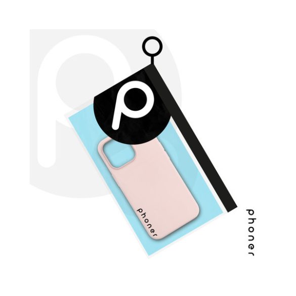 Phoner Apple iPhone 14 Pro Max szilikon tok, rózsaszín