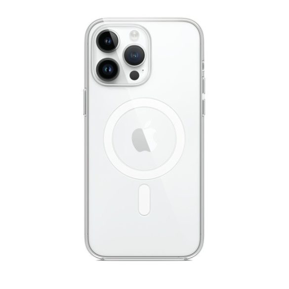 Phoner Apple iPhone 14 Pro Magsafe szilikon tok, átlátszó