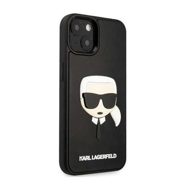 Karl Lagerfeld 3D Rubber Karl's Head Apple iPhone 14 Plus hátlap tok, fekete