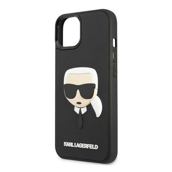 Karl Lagerfeld 3D Rubber Karl's Head Apple iPhone 14 Plus hátlap tok, fekete