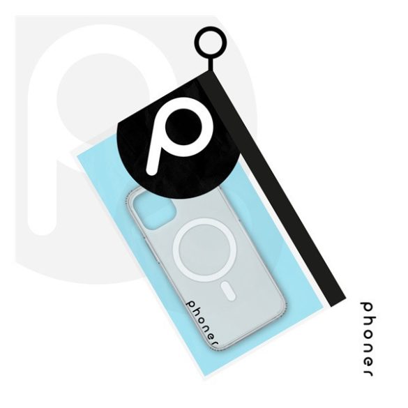 Phoner Mag Pack Apple iPhone 14 Magsafe tok, átlátszó + Master Clear Felhelyező keretes Tempered fólia