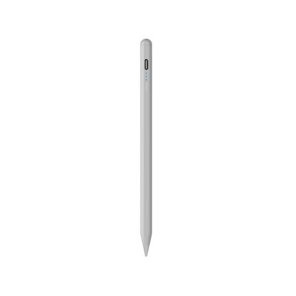 Mágneses kapacitív ceruza, iPad-hez, Uniq Pixo Lite Apple Pencil, szürke
