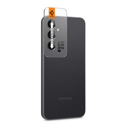   Samsung Galaxy S23 FE SM-S711, Kamera lencsevédő fólia, ütésálló fólia, Tempered Glass (edzett üveg), Spigen Glastr Ez Fit Optik Pro, fekete, 2 db / csomag