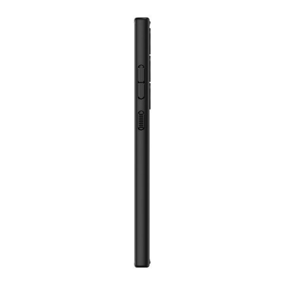 Samsung Galaxy S24 Ultra SM-S928, Műanyag hátlap védőtok + szilikon keret, Spigen Ultra Hybrid, átlátszó/fekete