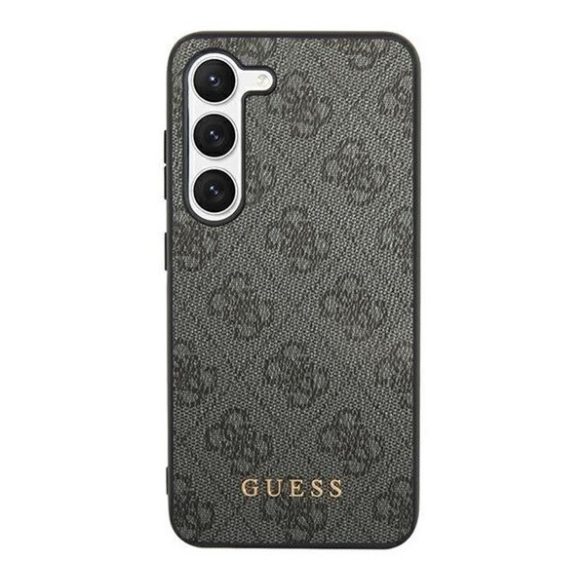 Guess 4G Metal Gold Samsung Galaxy S24 Ultra szilikon tok, fekete