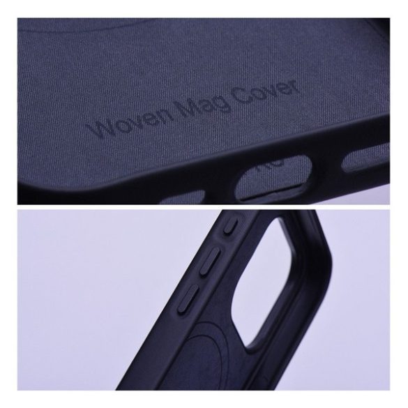 Woven iPhone 15 MagSafe szövet tok, fekete