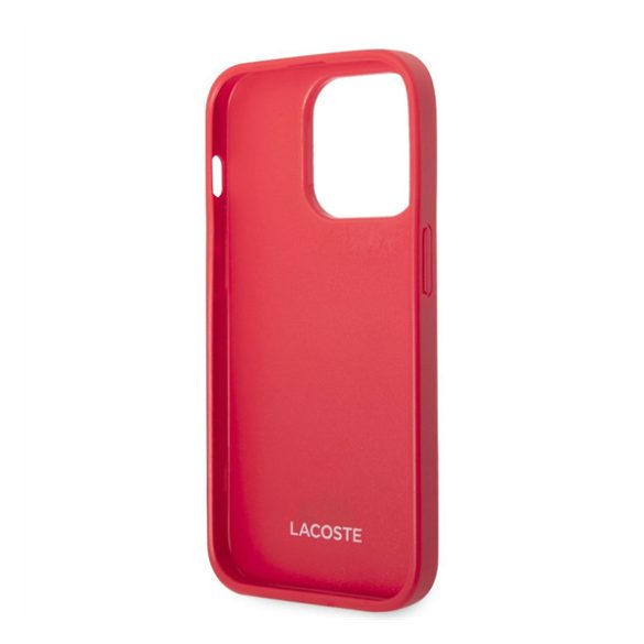 Lacoste Iconic Petit Pique Logo iPhone 14 Pro MagSafe tok, piros
