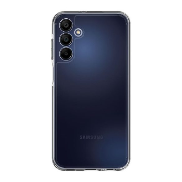 Samsung Galaxy A15 4G / A15 5G SM-A155F / A156B, Műanyag hátlap védőtok + szilikon keret, Spigen Ultra Hybrid, átlátszó