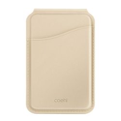   Univerzális kártyatartó, mágneses, tükörrel, asztali tartó funkció, Uniq Coehl Esme, krém