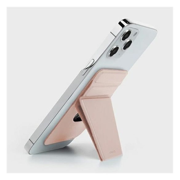 Univerzális kártyatartó, mágneses, asztali tartó funkció, Uniq Lyft, rózsaszín