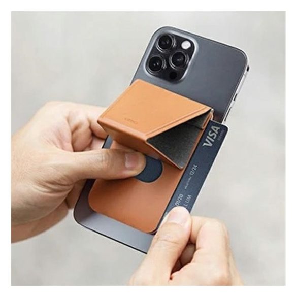 Univerzális kártyatartó, mágneses, asztali tartó funkció, Uniq Lyft, rózsaszín