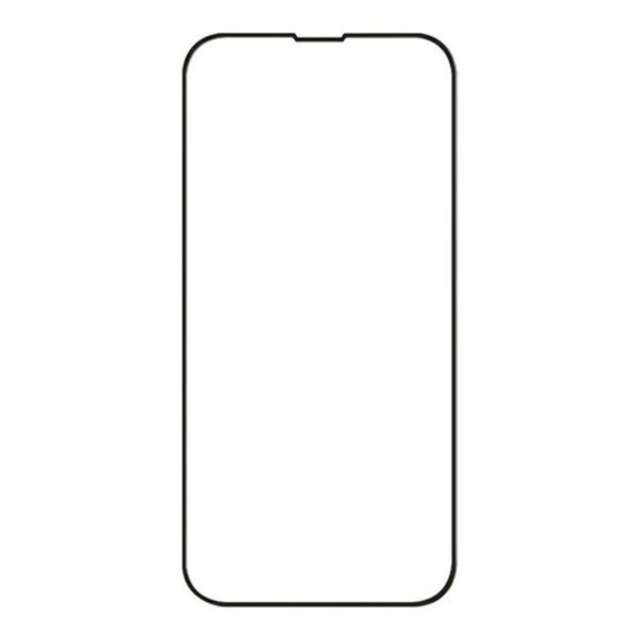 Apple iPhone 15 Pro, Kijelzővédő fólia, ütésálló fólia (az íves részre is!), Tempered Glass (edzett üveg), tükröződésmentes, Uniq Optix Matte, fekete