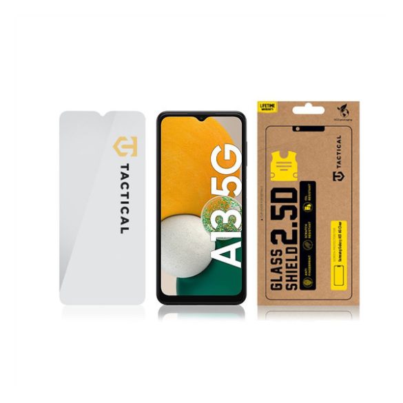 Samsung Galaxy A13 5G / A04s SM-A136U / A047F, Kijelzővédő fólia, ütésálló fólia (az íves részre NEM hajlik rá!), Tempered Glass (edzett üveg), Tactical Glass Shield 2.5D, Clear