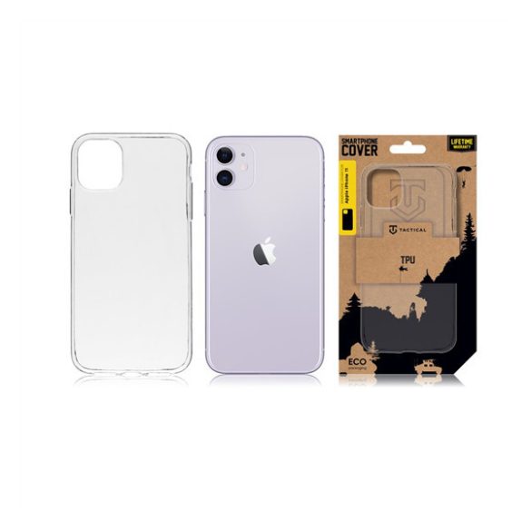 Apple iPhone 11, Szilikon tok, Tactical TPU, átlátszó