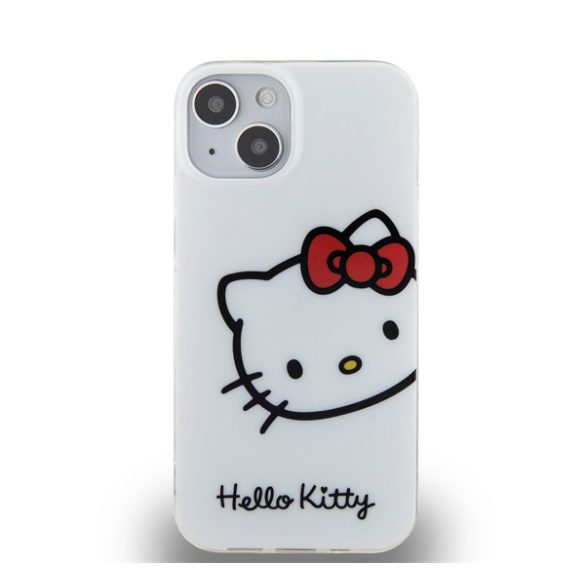 Hello Kitty IML Head Logo Apple Iphone 13 hátlap tok, fehér