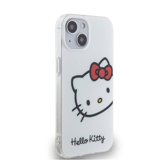 Hello Kitty IML Head Logo Apple Iphone 13 hátlap tok, fehér