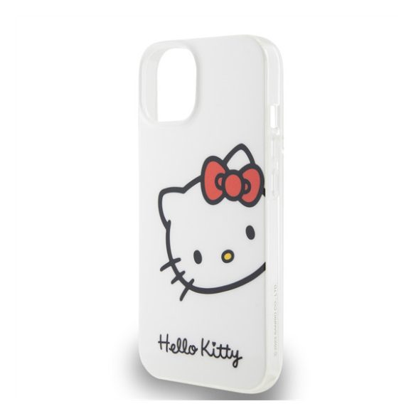 Hello Kitty IML Head Logo Apple Iphone 13 hátlap tok, fehér