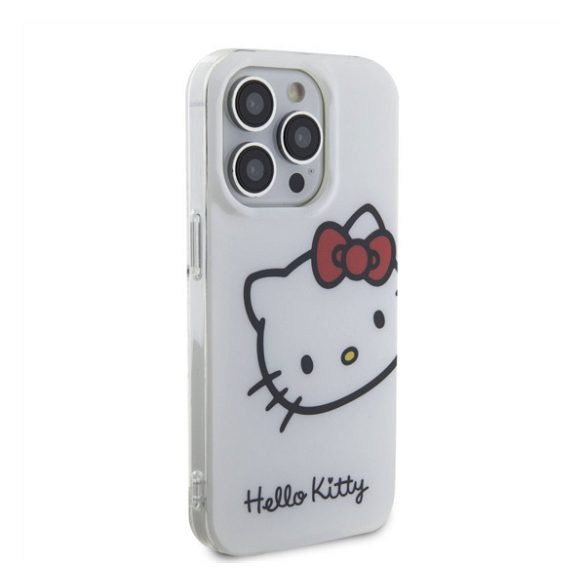 Hello Kitty IML Head Logo Apple Iphone 15 Pro hátlap tok, fehér