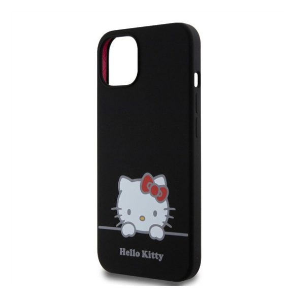 Hello Kitty Liquid Silicone Daydreaming Logo Apple Iphone 13 hátlap tok, fekete