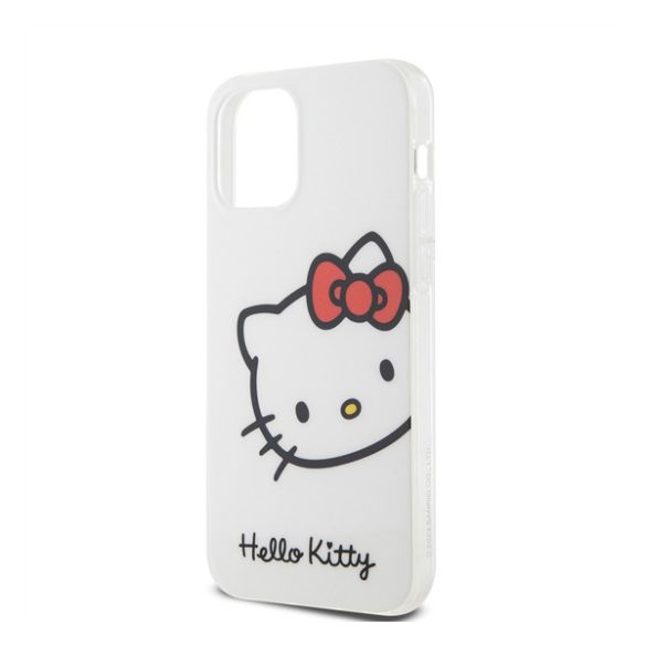 Hello Kitty IML Head Logo Apple Iphone 12/12 Pro hátlap tok, fehér