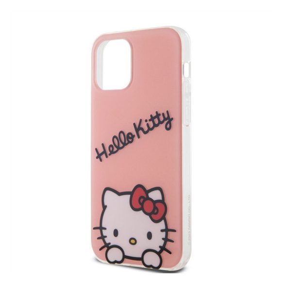 Hello Kitty IML Daydreaming Logo Apple Iphone 12/12 Pro hátlap tok, rózsaszín