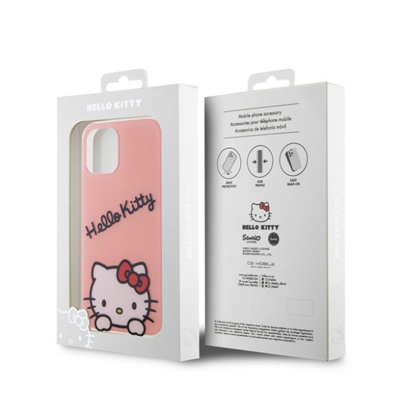 Hello Kitty IML Daydreaming Logo Apple Iphone 12/12 Pro hátlap tok, rózsaszín