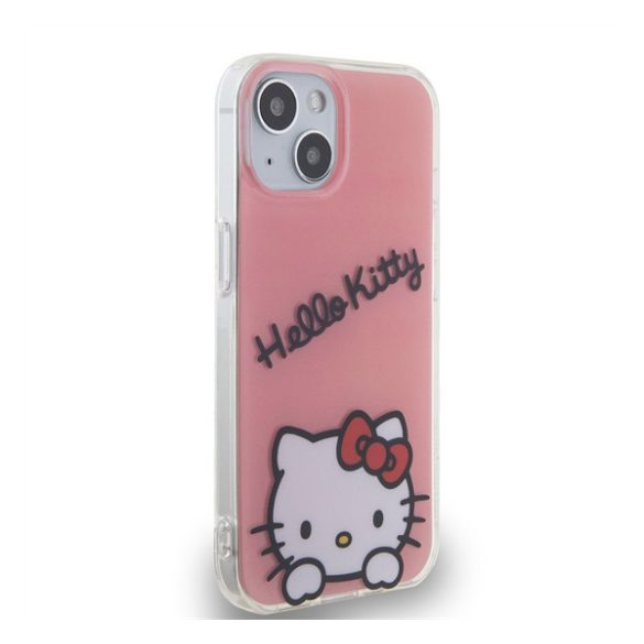 Hello Kitty IML Daydreaming Logo Apple Iphone 13 hátlap tok, rózsaszín