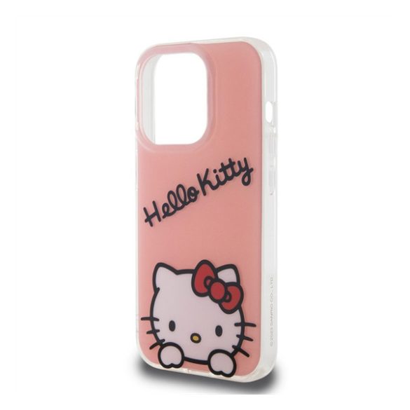 Hello Kitty IML Daydreaming Logo Apple Iphone 15 Pro hátlap tok, rózsaszín