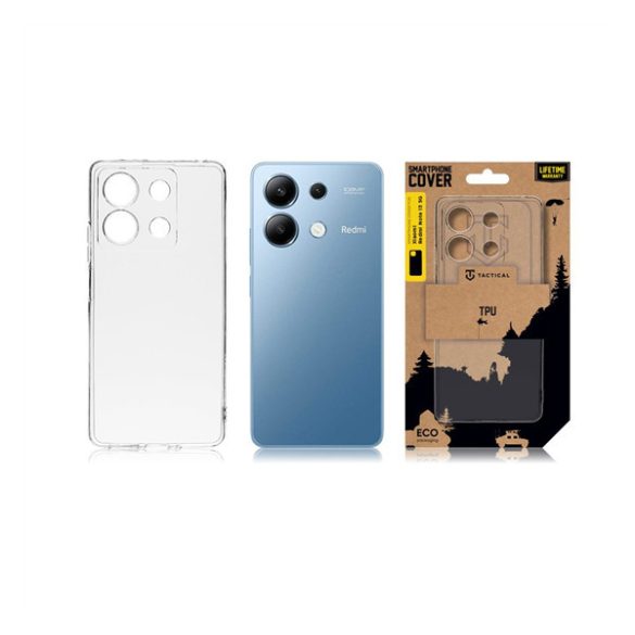 Xiaomi Redmi Note 13 5G, Szilikon tok, Tactical TPU, átlátszó