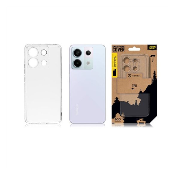 Xiaomi Redmi Note 13 Pro 5G / Poco X6 5G, Szilikon tok, Tactical TPU, átlátszó