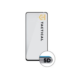   Motorola Moto G04 / G04s / G24 / G24 Power / E14, Kijelzővédő fólia, ütésálló fólia (az íves részre is!), Tempered Glass (edzett üveg), Full Glue, Tactical Glass Shield 5D, fekete