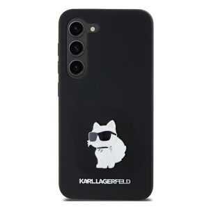 Karl Lagerfeld Choupette Metal Pin Samsung Galaxy A55 hátlap tok, fekete