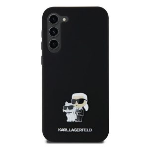 Karl Lagerfeld Karl&Choupette Metal Pin Samsung Galaxy A55 hátlap tok, fekete