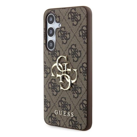 Guess 4G Big Metal Logo Samsung Galaxy A35 hátlap tok, barna