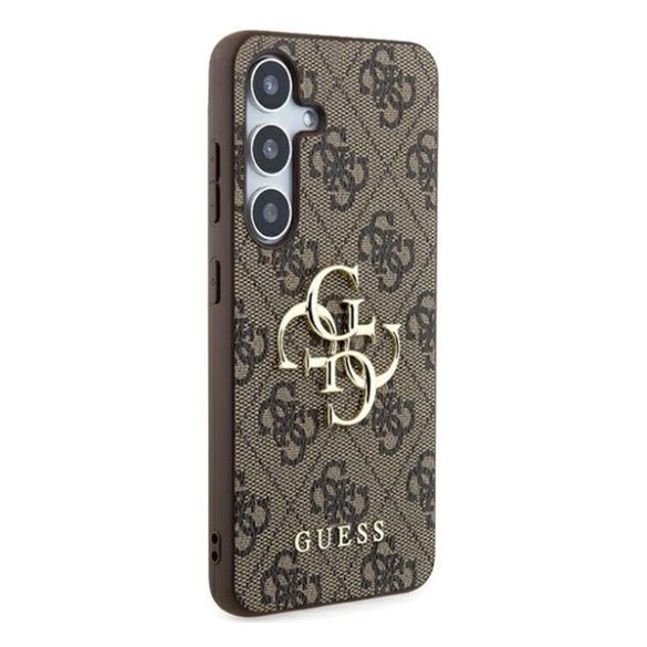 Guess 4G Big Metal Logo Samsung Galaxy A35 hátlap tok, barna