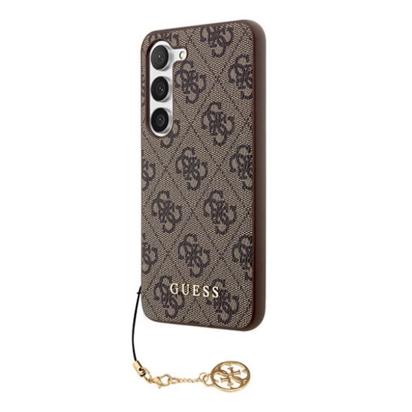 Guess 4G Charms Collection Samsung Galaxy A55 hátlap tok, barna