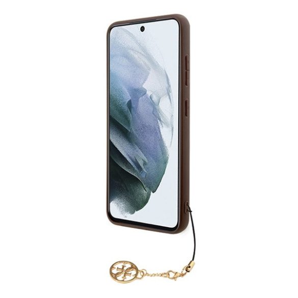 Guess 4G Charms Collection Samsung Galaxy A55 hátlap tok, barna