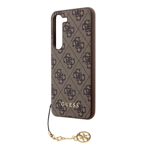 Guess 4G Charms Collection Samsung Galaxy A55 hátlap tok, barna