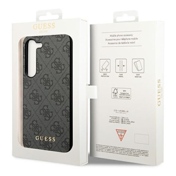 Guess 4G Charms Collection Samsung Galaxy A35 hátlap tok, fekete