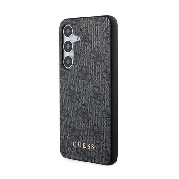 Guess 4G Metal Gold Logo Samsung Galaxy A55 hátlap tok, fekete