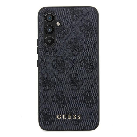 Guess 4G Metal Gold Logo Samsung Galaxy A55 hátlap tok, fekete