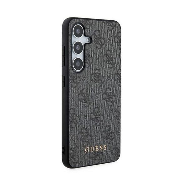 Guess 4G Metal Gold Logo Samsung Galaxy A55 hátlap tok, fekete