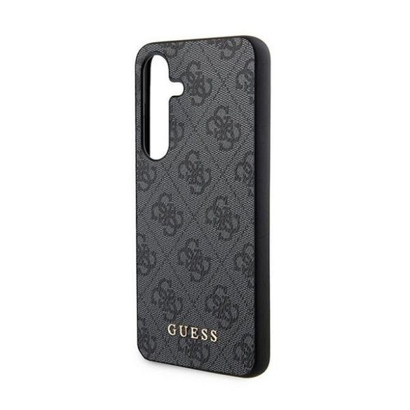 Guess 4G Metal Gold Logo Samsung Galaxy A55 hátlap tok, fekete