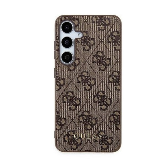 Guess 4G Metal Gold Logo Samsung Galaxy A35 hátlap tok, barna