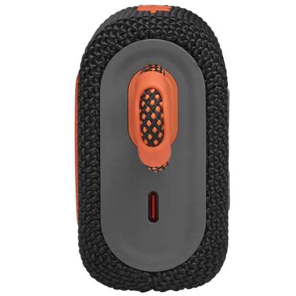 Bluetooth hordozható hangszóró, 4.2W, v5.1, felakasztható, vízálló, JBL Go 3, fekete/narancssárga