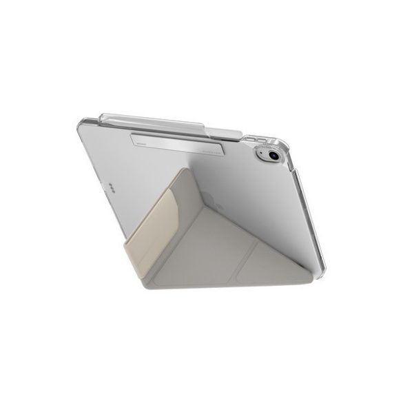 Apple iPad Air (2020 / 2022) / iPad Air 11 (2024), mappa tok, Apple Pencil tartóval, mágneses záródás, Origami Smart Case, Uniq Camden, fehér