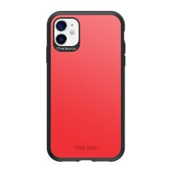   Apple iPhone 12 / 12 Pro, Műanyag hátlap védőtok + szilikon, közepesen ütésálló, Mobilfox Full Shock Fire Red, piros