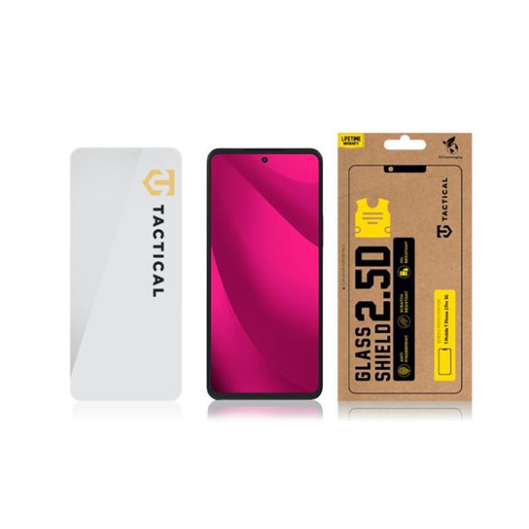 Telekom T Phone 2 Pro 5G, Kijelzővédő fólia, ütésálló fólia (az íves részre NEM hajlik rá!), Tempered Glass (edzett üveg), Tactical Glass Shield 2.5D, Clear