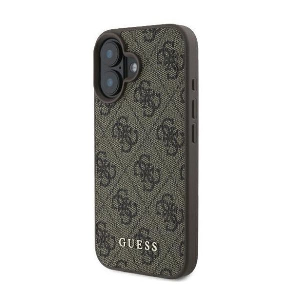 Guess 4G Classic Apple iPhone 16 Plus hátlap tok, barna