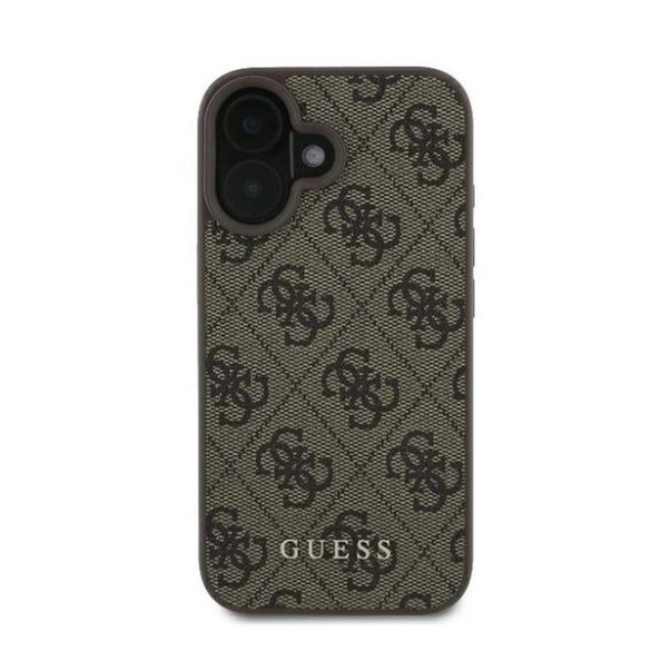 Guess 4G Classic Apple iPhone 16 Plus hátlap tok, barna